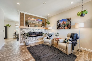 Welcome in!  Look at that beautiful fireplace wall.