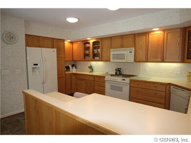 Kitchen. Kitchen cabinets with pull outs and extra