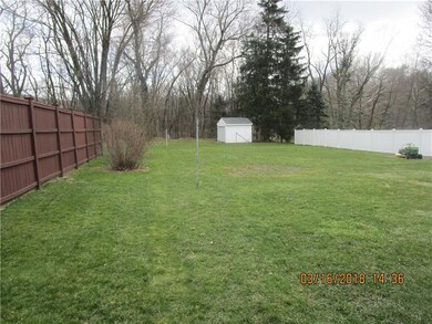 Large private back yard.