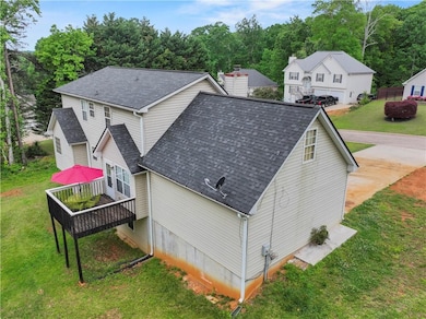 Birds eye view of property