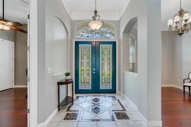 Entry way, with office to the left and dining to t