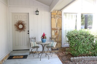 Front porch to front door was extended to make a w