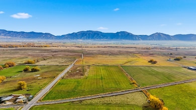 Overview of rural landscape featuring mountains