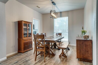 Dining Room that leads directly into the kitchen