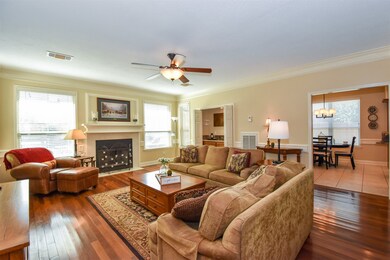Open living room, dining area, kitchen, breakfast
