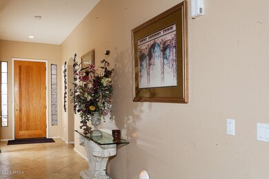 Wide tiled entry