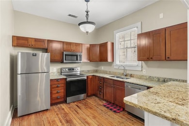 Kitchen open to the living room