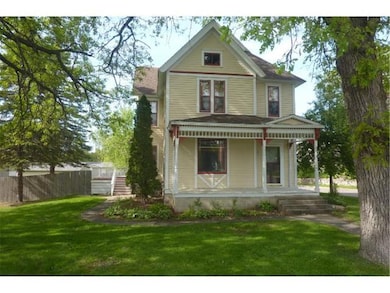 This victorian style home has beautiful curb appea