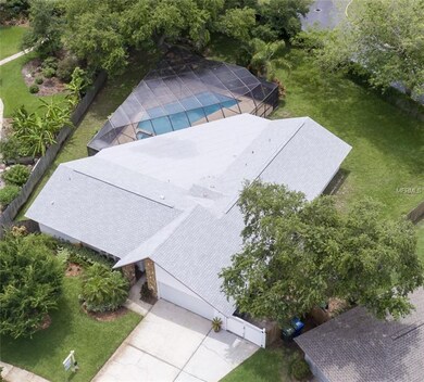 This aerial shot shows the size of the property.  