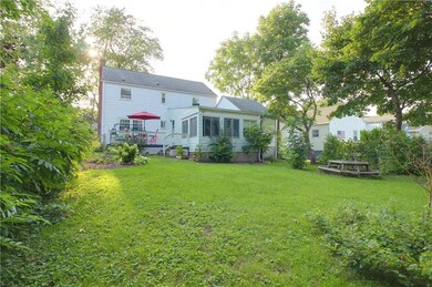 Back yard is fully fenced and offers lots of priva