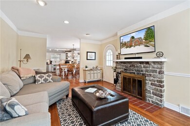 Snuggle up by the fireplace for a movie night