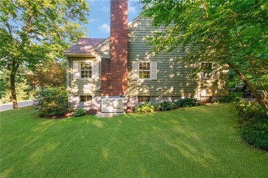 Side view of home; whole house generator runs on p