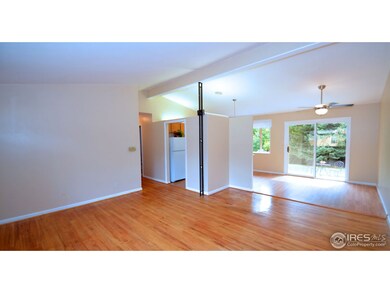 Hardwood floors in living room