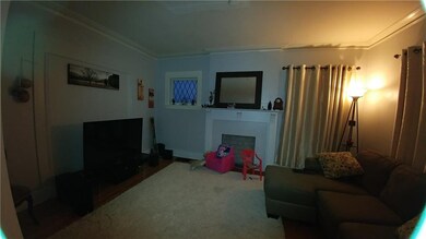 Living Room, with pocket doors.
