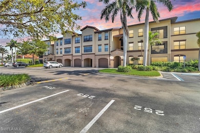 Property at dusk with uncovered parking