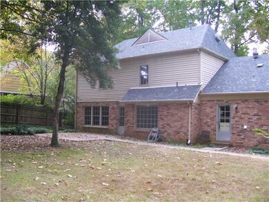 Huge back yard with  Brick & maintenance free sidi