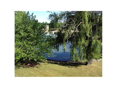 View from balcony of lake.