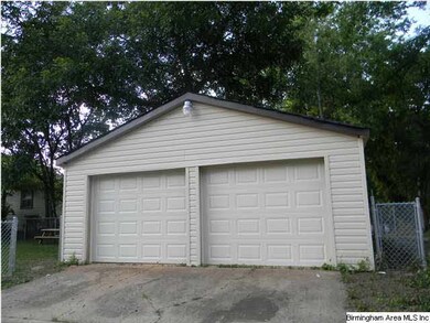 Detached 2 car garage