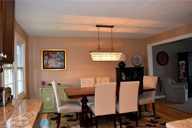 Dining Room completely open from Kitchen following