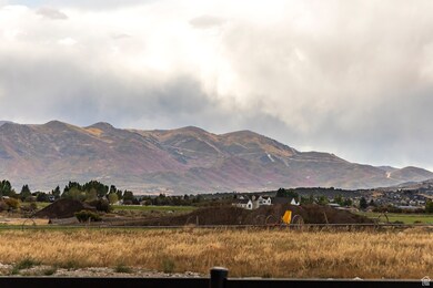 Mountain view with rural landscape