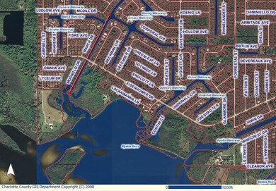 2860 yards to the open waters.  