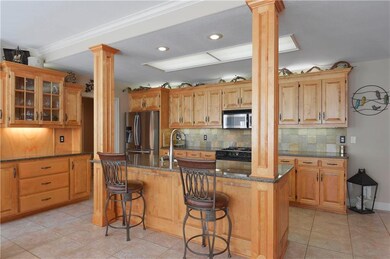 The open concept kitchen offers so many great feat