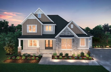 Rendering of a Somerville F. Exterior color choices are chosen at the Design Center. Pricing varies per elevation. Consult Market Manager for details. Photo is for informational purposes only.