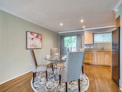 Ample space for dining table