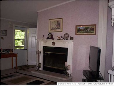 Large Den with double sided fireplace.