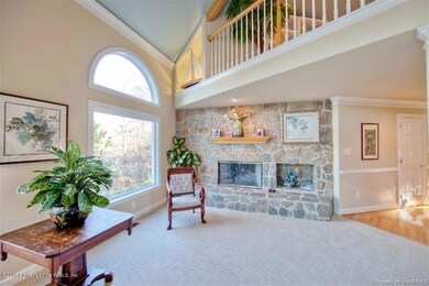 family area with fireplace