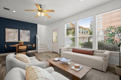 Living area featuring recessed lighting, a ceilin
