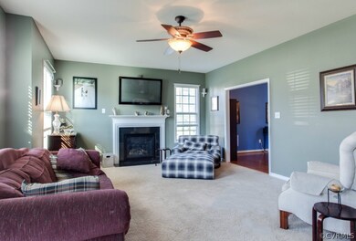 Spacious Family Room with Gas FP.  Samsung Flat Sc