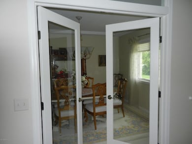 french doors into dining room