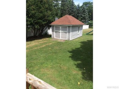 Exterior Back. Detached Garage