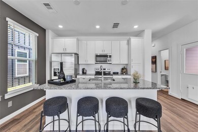 Kitchen with visible vents, stainless steel applia