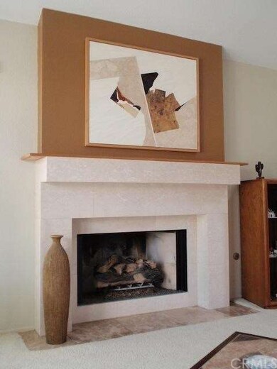 Gas burning ceramic log fireplace