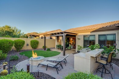 Rear Patio with Fire Pit