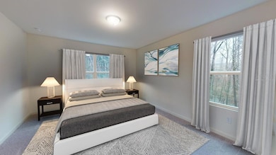 Virtually Staged Master Bedroom
