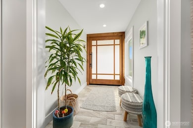 Pivot front door entry.