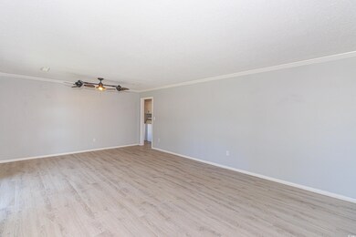 Unfurnished room with light hardwood / wood-style 
