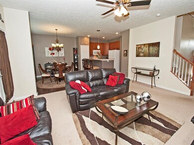 Entertaining is made easy with the kitchen open to