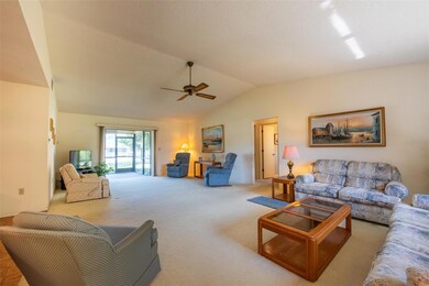 This is such a large living space with high ceilings.