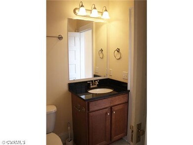 Bathroom - The full bath has a tub/shower with til