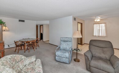 Living room with dinette area