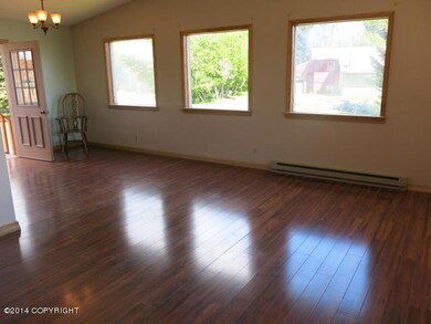 Kitchen a living room open floor plan