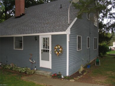 Back door entrance viewed from back yard.