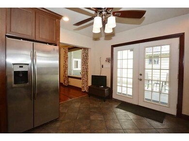 Kitchen. French Doors to Patio