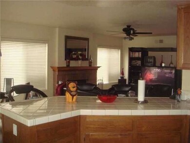 View of family room from kitchen