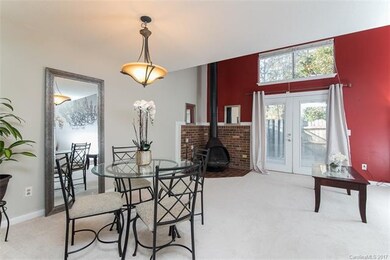 2-story living room, that goes right out into encl