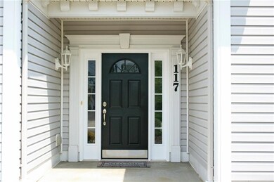 Your guests will appreciate the covered entry!